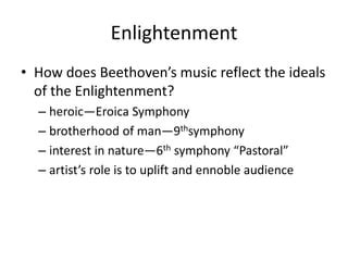 in what ways did music reflect enlightenment ideals? and how did it intersect with societal progress during that era?